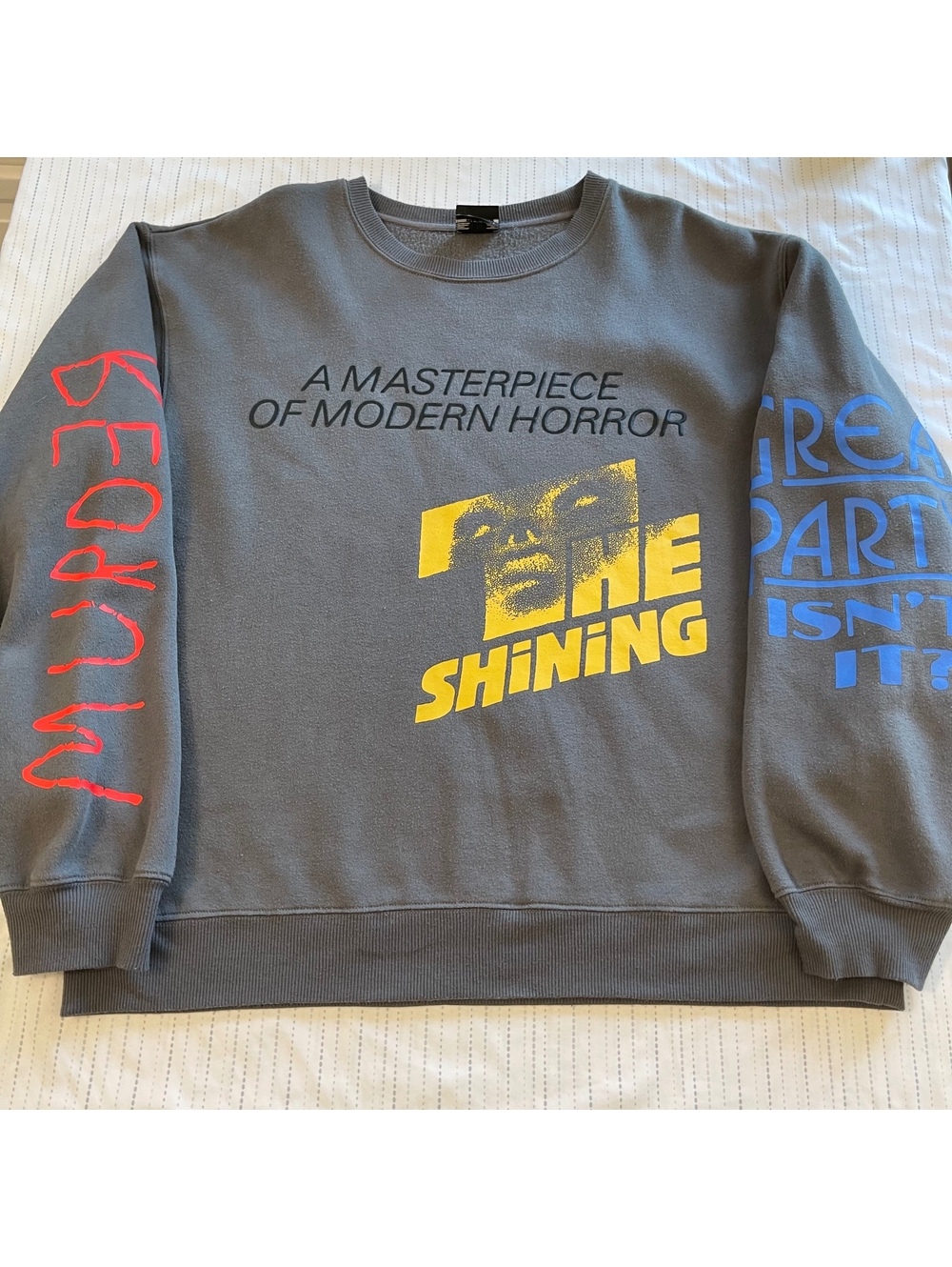 Dumbgood The Shining Sweatshirt Unisex L Front Back & Sleeve Detail